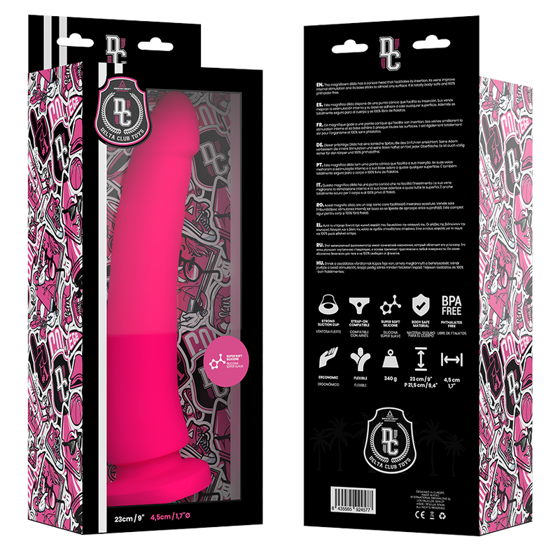 Deltaclub Delta Club - Toys Rosa Dildo Medizinisches Silikon 23 CM...