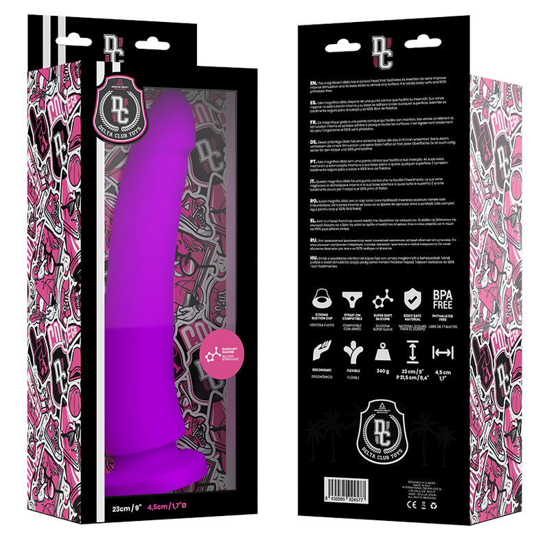 Deltaclub Delta Club - Toys Lila Dildo Medizinisches Silikon 23 CM...