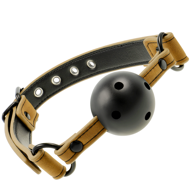 Fetish Submissive Origin Knebel – atmungsaktiv, veganes Leder