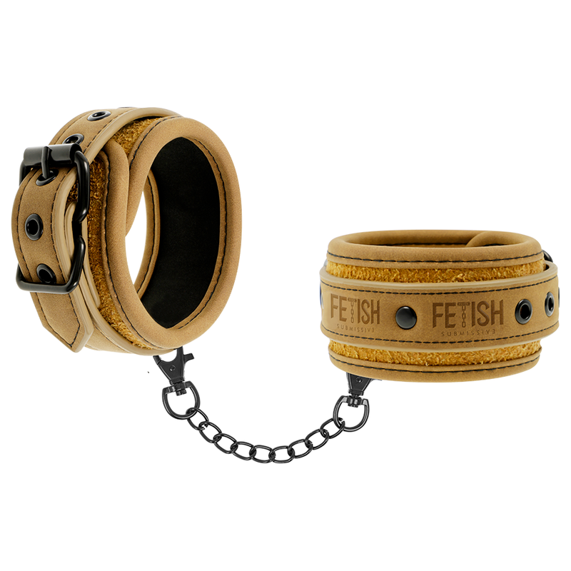 Fetish Submissive Origin Handschellen – veganes Leder, Neopren
