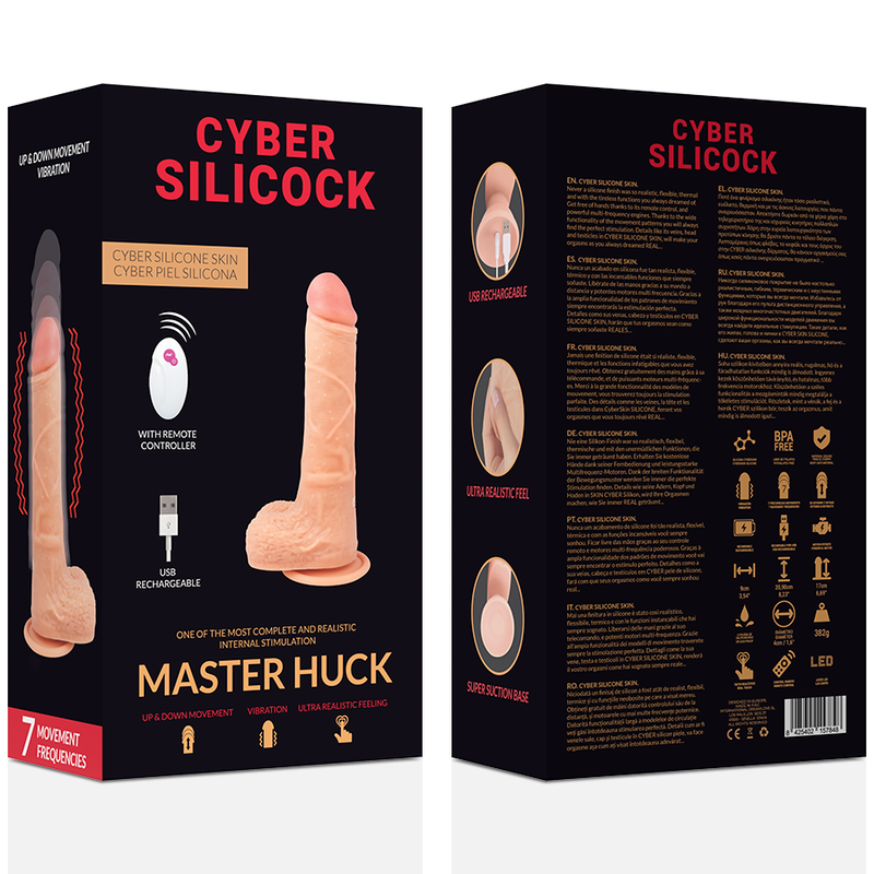 Cyber Silicock Fernbedienung Realistisch Master Huck 20.9 CM -o- 4 CM