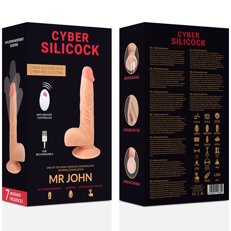 Cyber Silicock Fernbedienung Realistisch MR John 23.88 CM -o- 4.3 CM