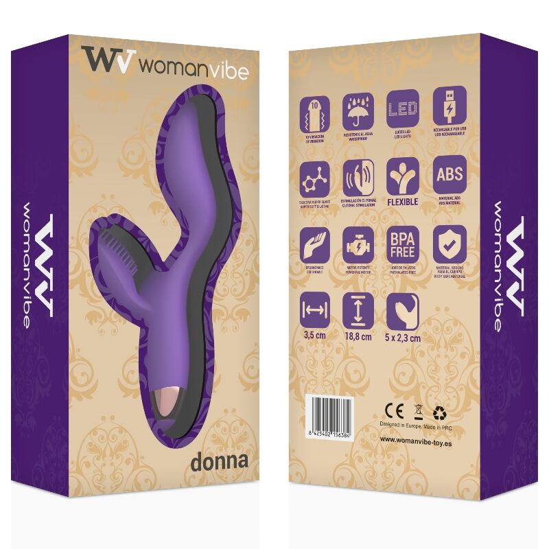 Womanvibe Donna Aufladbarer Silikonvibrator