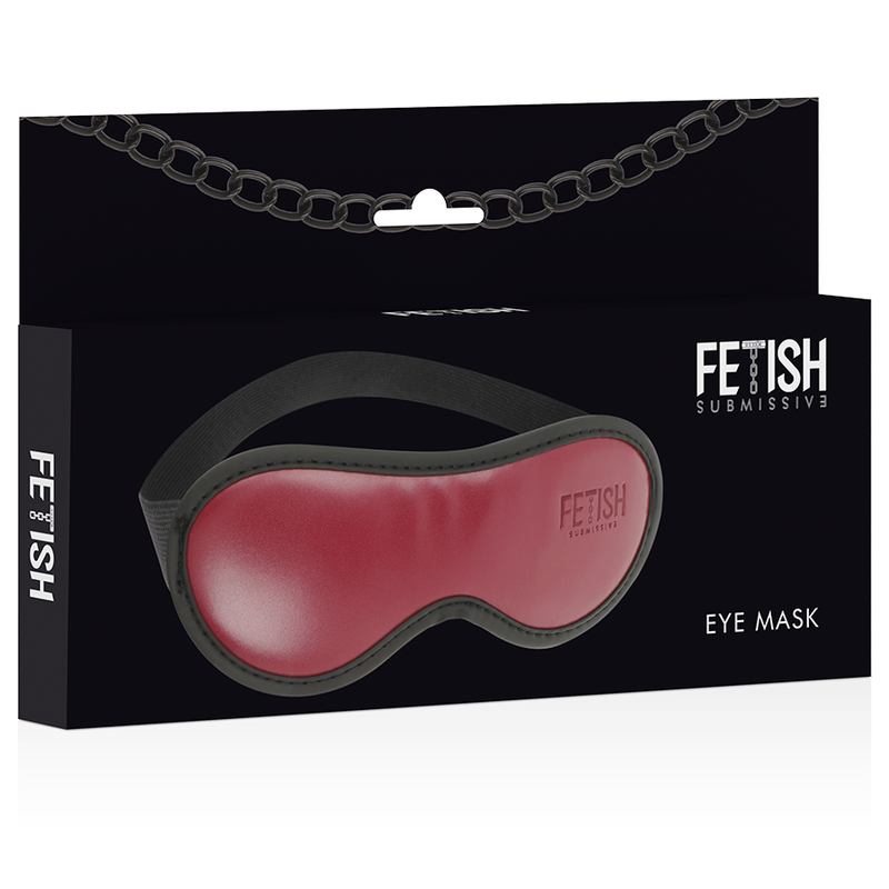 Fetish Submissive Dark Room Vegane Ledermaske mit Neoprenfutter