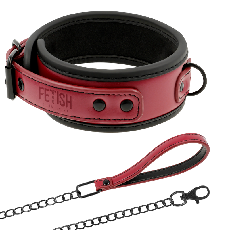 Fetish Submissive Dark Room Kettenhalskette mit Neoprenfutter