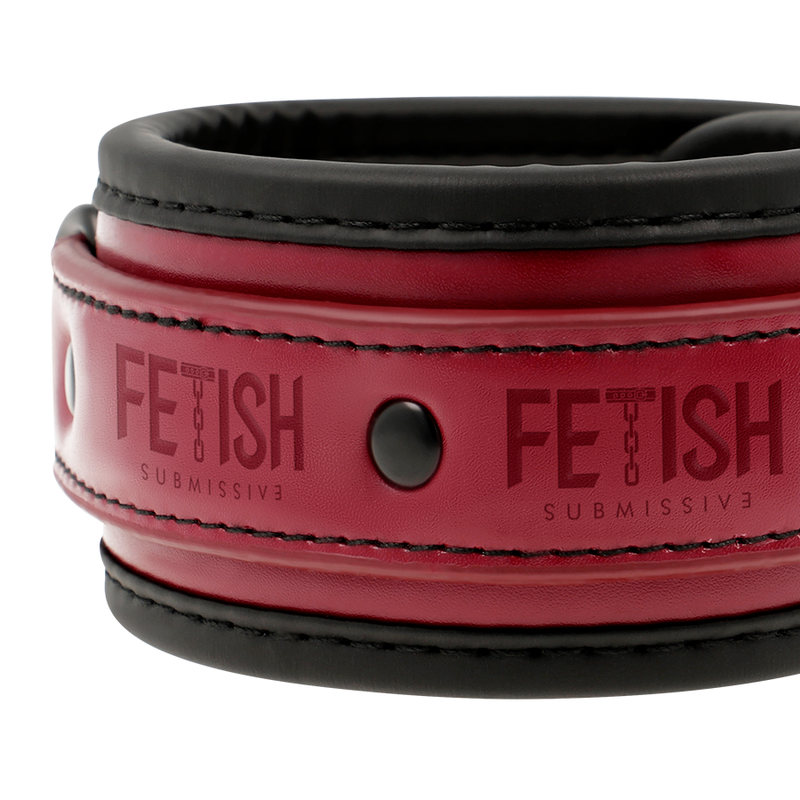Fetish Submissive Dark Room Handschellen aus Veganem Leder mit...