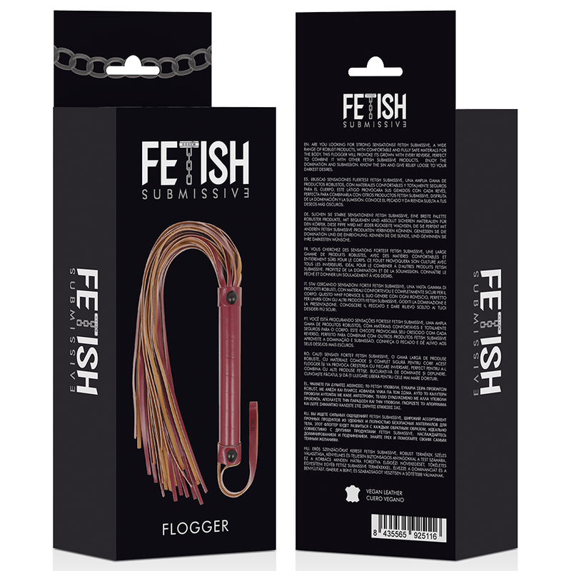 Fetish Submissive Dark Room Peitsche aus Veganem Leder