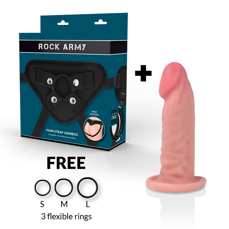 Rock Army Rockarmy - Gurt + Dual Density Tiger Realistischer Dildo...