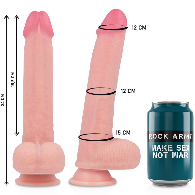 Rock Arn S + Flüssiger Silikon Dildo Premium Kingcobra 24 cm -o-