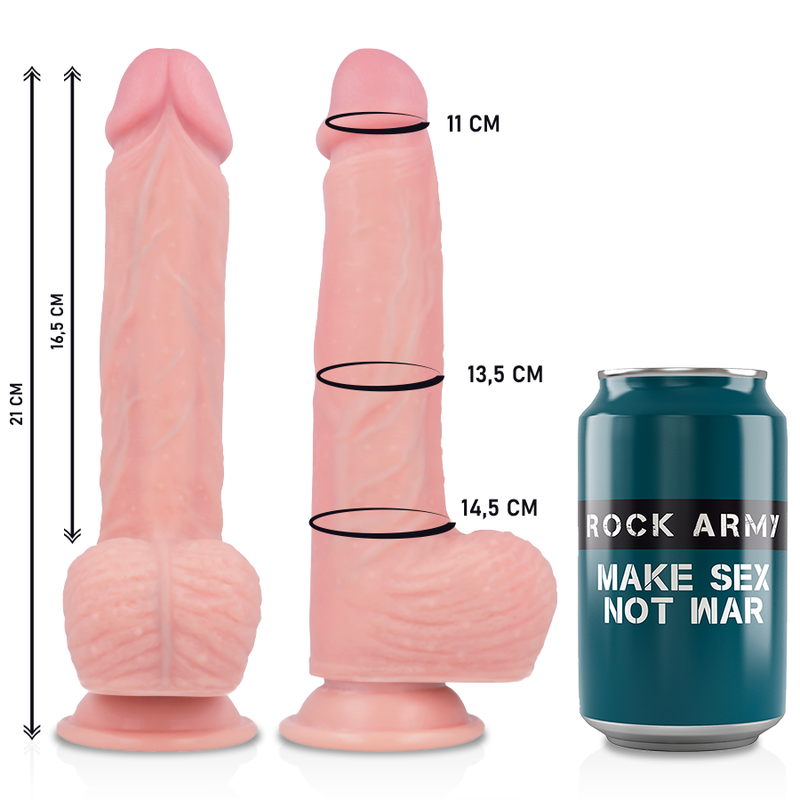 Rock Harness + Flüssigsilikon Premium Spitfire Realistic 21 cm