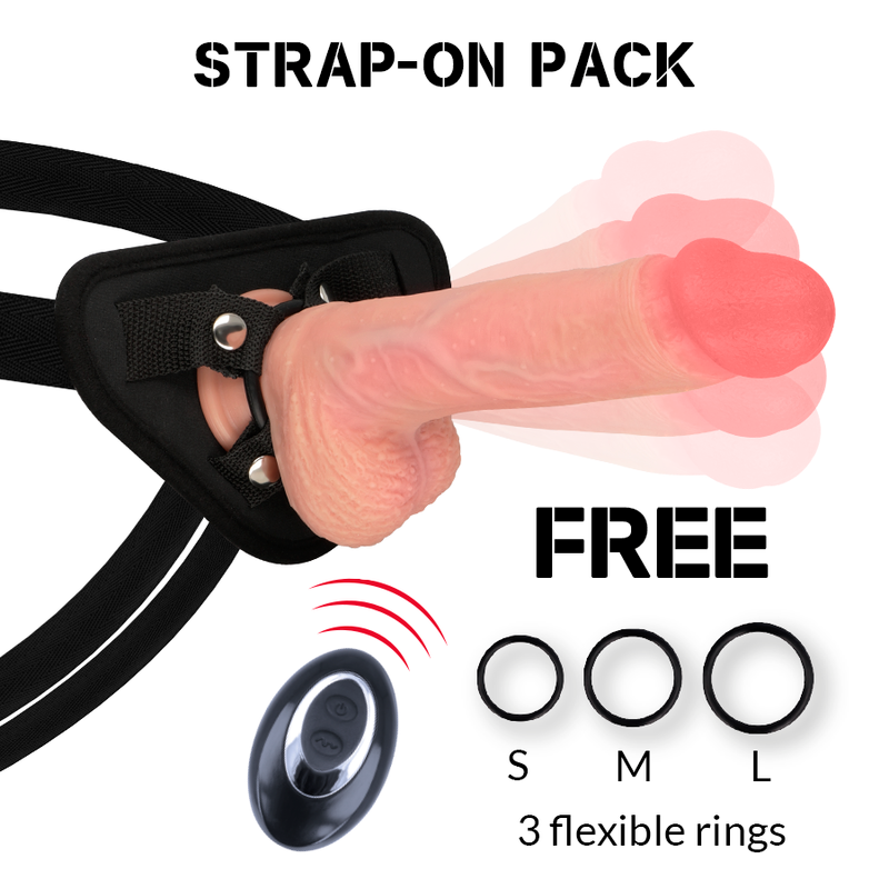 Rock Harness + Flüssigsilikon Vibrator Premium Apache