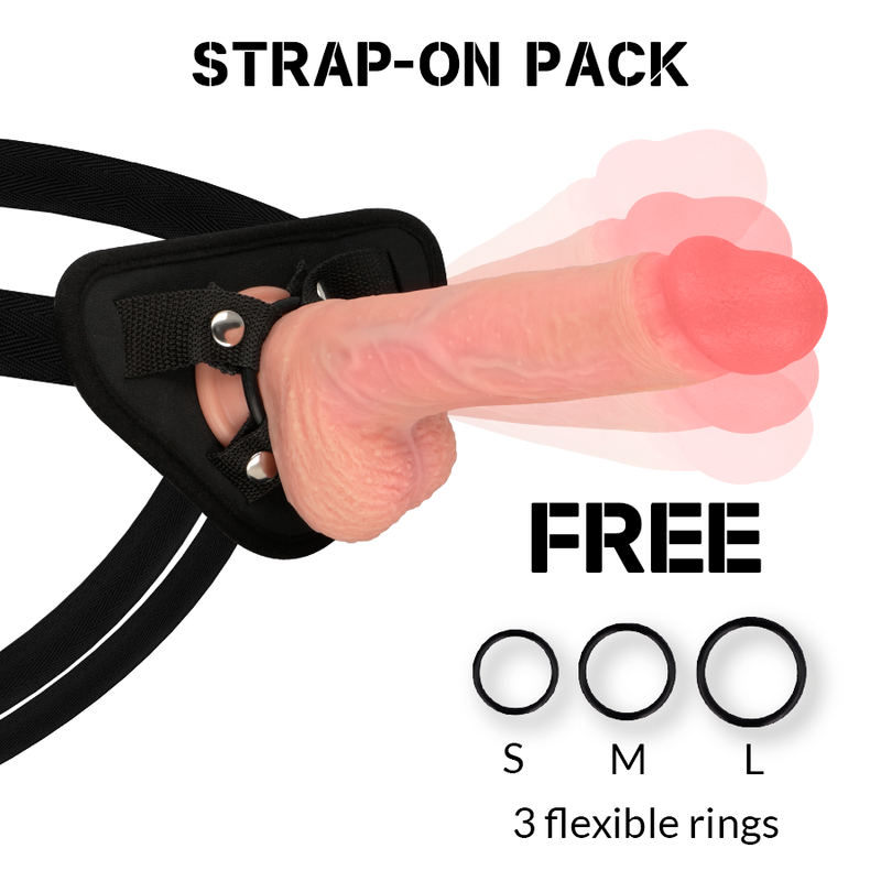 Rock Gurt + Hawk-rotator und Vibrator 22 cm -o- 4.6 cm
