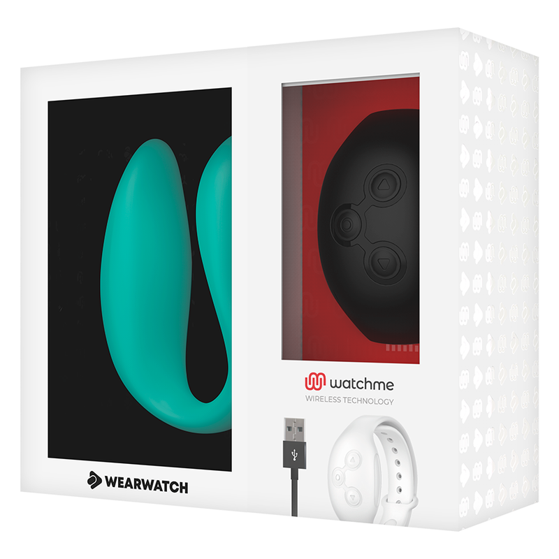 Wearwatch Dual-technologie Vibrator Watchme Aquamarine / Jet