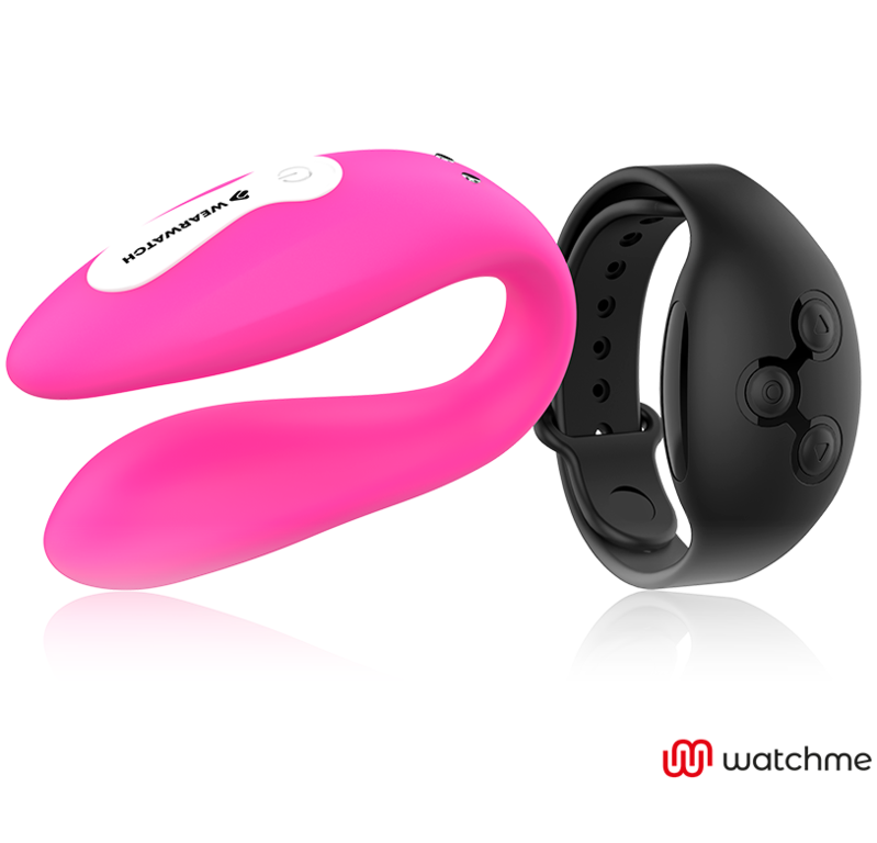 WearWatch Dual WatchMe Vibrator – Fuchsia/Schwarz