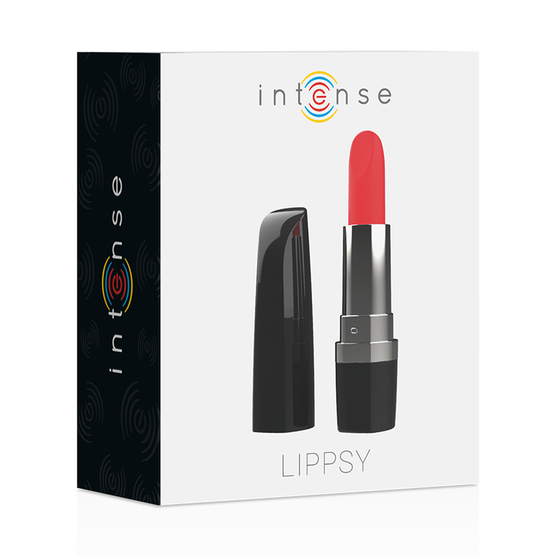 Intense Lippsy Lippenstift-Mini-Vibrator – schwarz, 10 Modi