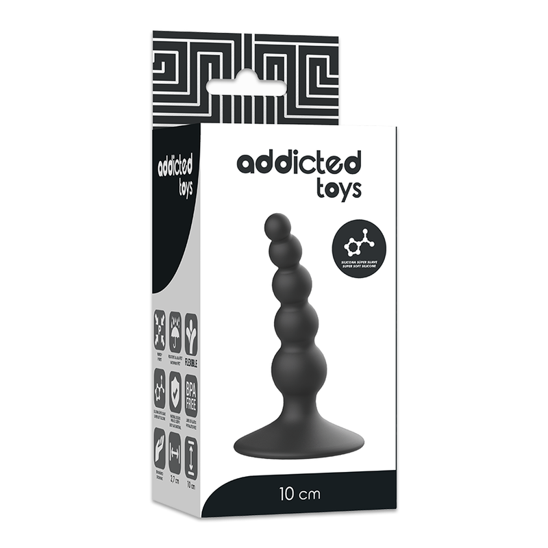Addicted Toys Anal-Plug – schwarz, 10 cm, Silikon