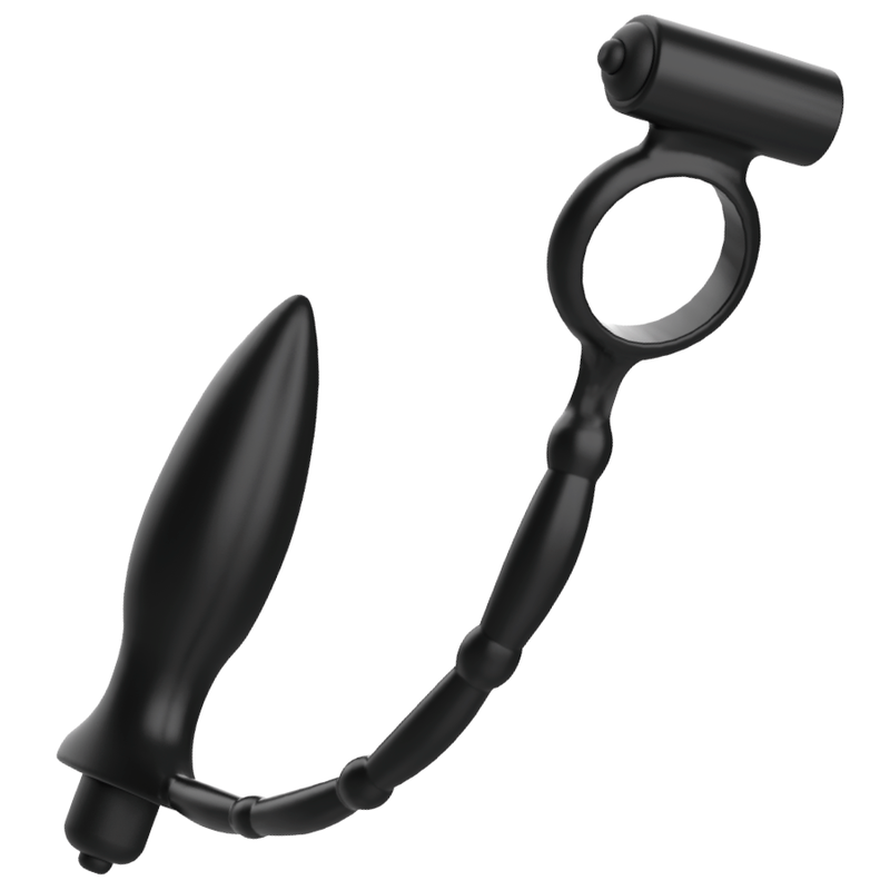Addicted Toys Anal-Plug mit Vibrationsring – Silikon