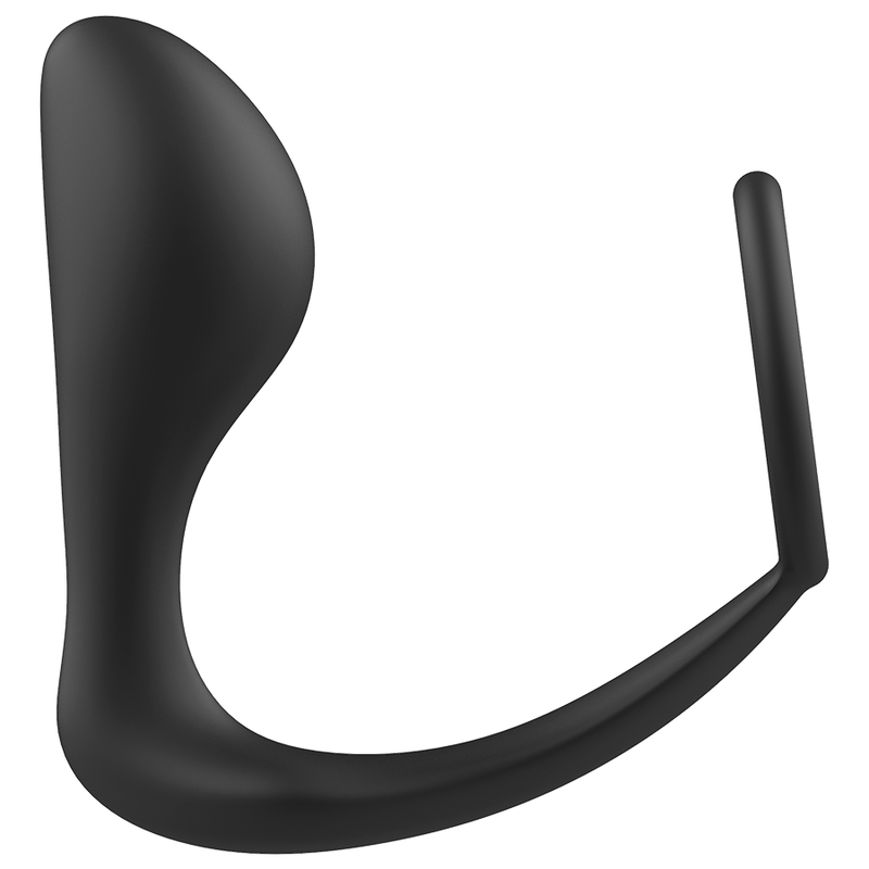 Addicted Toys Anal-Plug mit Silikon-Penisring – schwarz