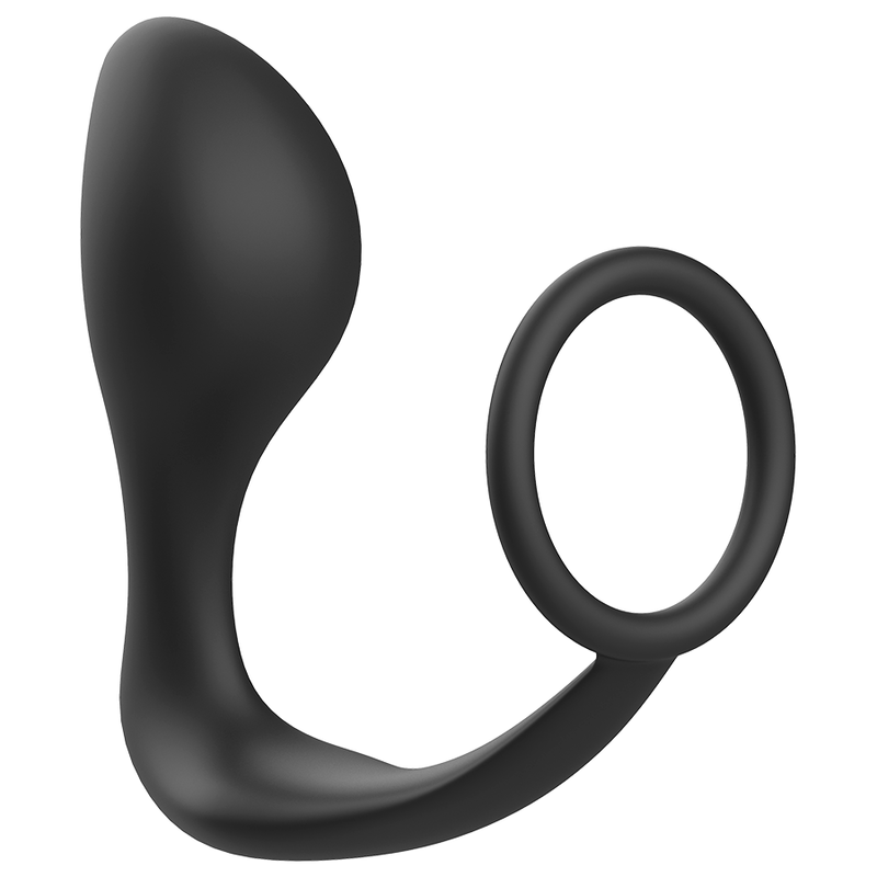 Addicted Toys Anal-Plug mit Silikon-Penisring – schwarz