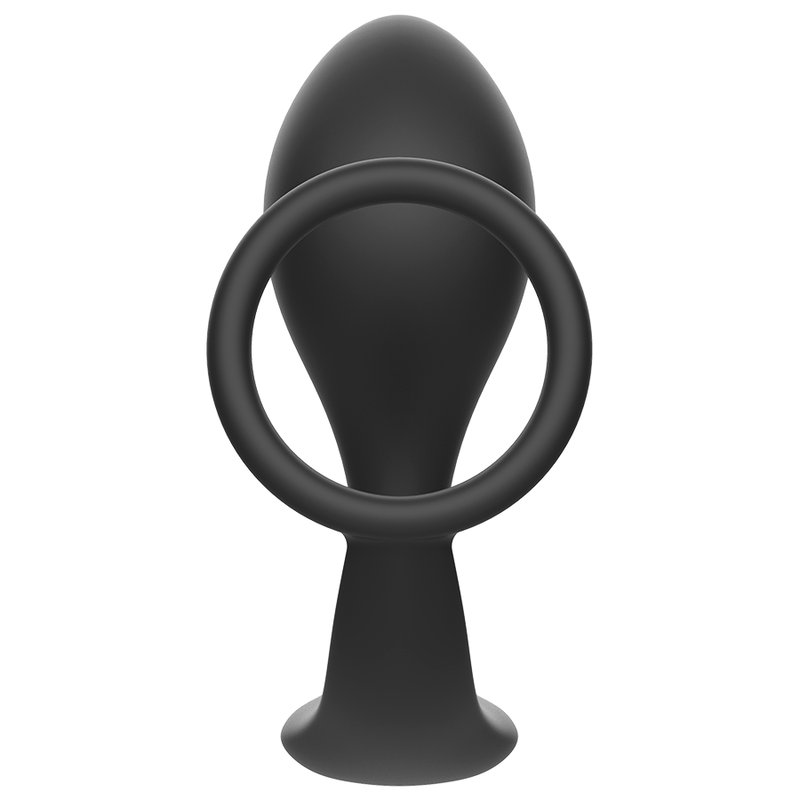 Addicted Toys Anal-Plug mit Silikon-Penisring – schwarz