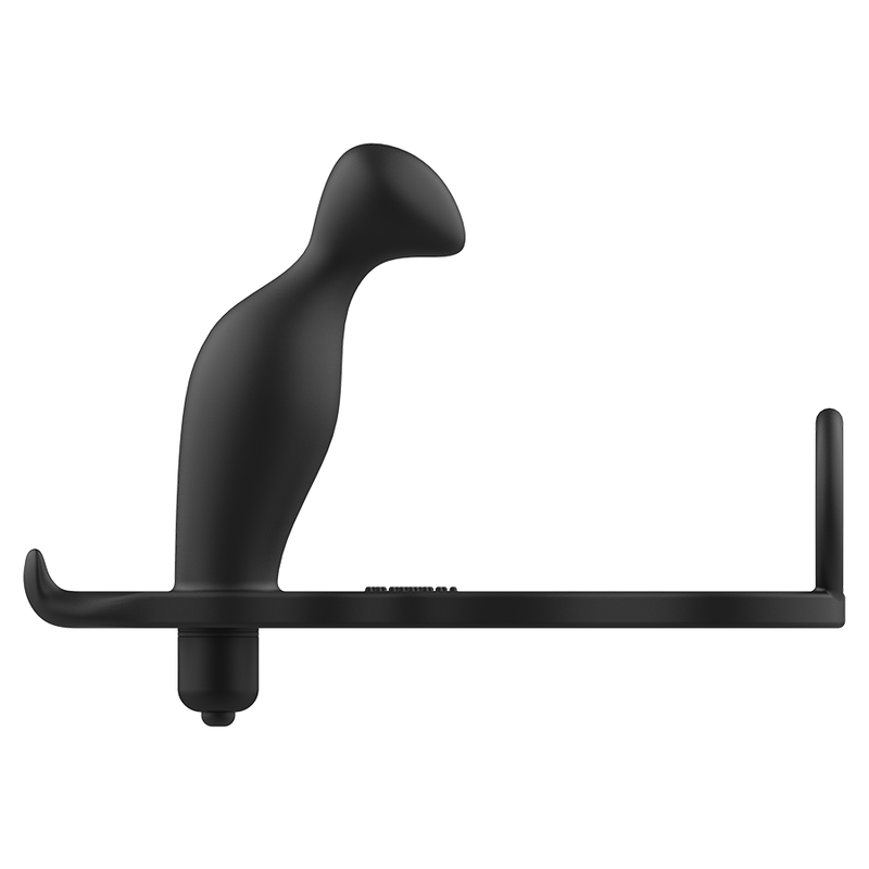 Addicted Toys Analplug mit Penisring Silikon 16 cm – Schwarz