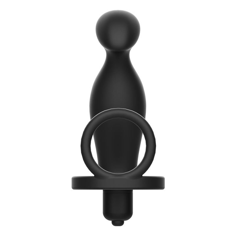 Addicted Toys Analplug mit Penisring Silikon 16 cm – Schwarz