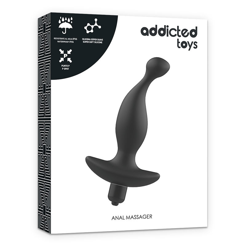 Addicted Toys Analmassager mit Vibration Modell 1 – Schwarz